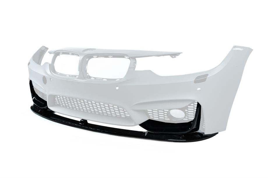 BMW 3 серия F30/F31 2012-2019 гг. Передний лип-спойлер BM (для M3-LOOK, чёрный глянец) Image