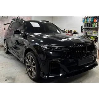 Накладка на передний бампер Paradigm Black Knight V2 (2018-2022, M-Sport)