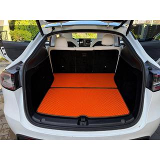 Коврик в багажник EVA V2 (2020-2024, Оранжевый) Tesla Model Y 2020- гг.