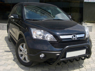 Honda CRV 2007-2011 гг. Кенгурятник WT003 Черный (Нержавеющая сталь) фото 1