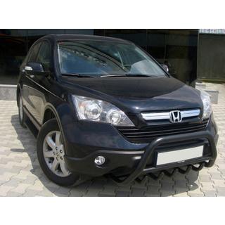 Кенгурятник WT003 Черный (Нержавеющая сталь) Honda CRV 2007-2011 гг. фото 1