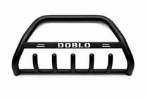 Fiat Doblo II 2010-2022 гг. Кенгурятник WT004 Черный (Нержавейка) фото 1