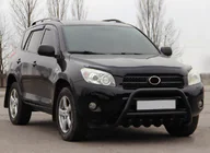 Toyota Rav 4 2006-2013 гг. Кенгурятник WT003 Черный Нержавейка фото 1