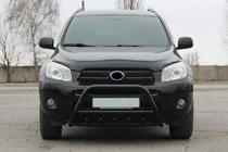 Toyota Rav 4 2006-2013 гг. Кенгурятник WT003 Черный Нержавейка фото 3