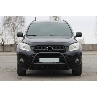 Кенгурятник WT003 Черный Нержавейка Toyota Rav 4 2006-2013 гг. фото 3