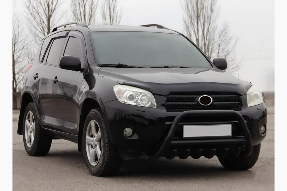 Toyota Rav 4 2006-2013 гг. Кенгурятник WT003 Черный Нержавейка Image