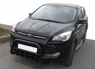Ford Kuga/Escape 2013-2019 гг. Кенгурятник WT003 Черный (Нержавеющая сталь) фото 3