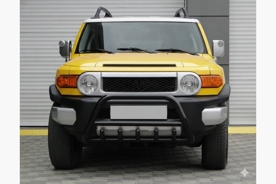 Toyota FJ Cruiser 2006-2022 гг. Кенгурятник WT003 Черный Нержавейка Image