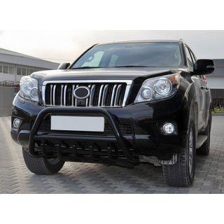 Кенгурятник WT003 Черный Нержавейка Toyota Land Cruiser Prado 150 2009-2023 гг. фото 1