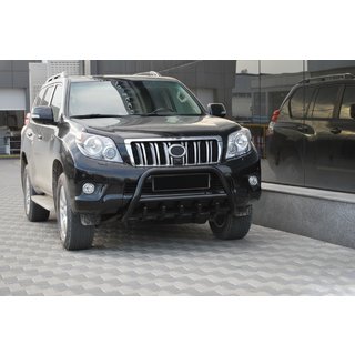 Кенгурятник WT003 Черный Нержавейка Toyota Land Cruiser Prado 150 2009-2023 гг. фото 4