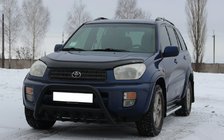 Toyota Rav 4 2001-2005 гг. Кенгурятник WT003 Черный Нержавейка фото 6