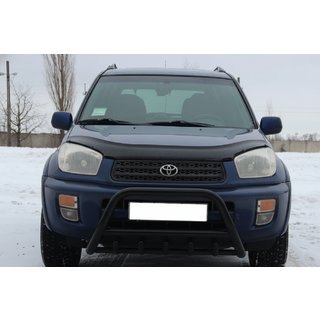 Кенгурятник WT003 Черный Нержавейка Toyota Rav 4 2001-2005 гг. фото 4
