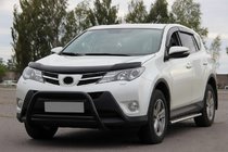 Toyota Rav 4 2013-2018 гг. Кенгурятник WT003 Черный Нержавейка фото 3