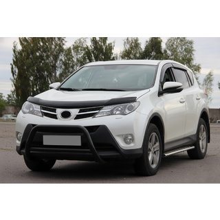 Кенгурятник WT003 Черный Нержавейка Toyota Rav 4 2013-2018 гг. фото 3