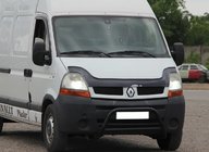 Opel Movano 2004-2010 гг. Передняя дуга WT003 Черная (нерж. сталь) фото 1