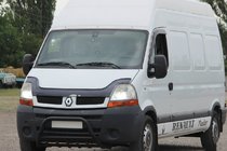 Nissan Interstar 2002-2010 гг. Передняя дуга WT003 Черная (нерж. сталь) фото 3