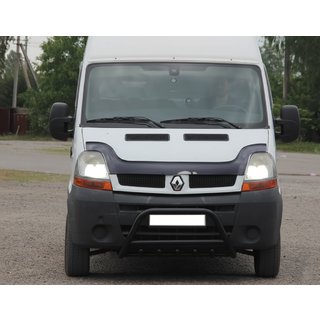 Передняя дуга WT003 Черная (нерж. сталь) Nissan Interstar 2002-2010 гг. фото 1