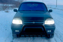 Chevrolet Niva 1998-2020 гг. Кенгурятник WT004 Черный (Нержавейка) фото 2