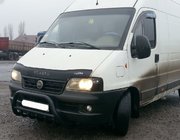 Fiat Ducato 1995-2006 гг. Кенгурятник WT003 Черный (Нержавеющая сталь) фото 3