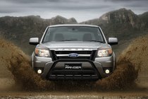 Ford Ranger 2007-2011 гг. Кенгурятник WT003 Черный Нержавейка фото 1