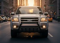 Ford Ranger 2007-2011 гг. Кенгурятник WT003 Черный Нержавейка фото 3