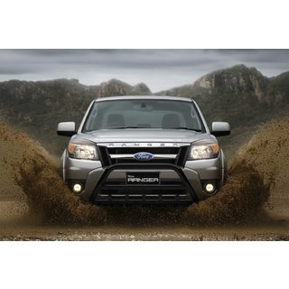 Кенгурятник WT003 Черный Нержавейка Ford Ranger 2007-2011 гг. фото 1