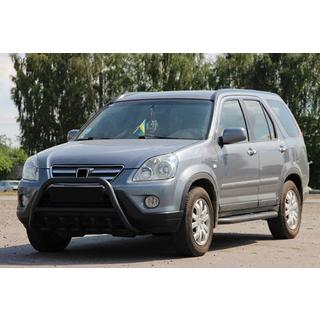 Кенгурятник WT003 Черный (Нержавеющая сталь) Honda CRV 2001-2006 гг. фото 1
