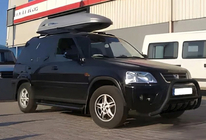 Honda CRV 1996-2001 гг. Кенгурятник WT003 Черный Нержавеющая Сталь фото 3