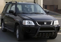 Honda CRV 1996-2001 гг. Кенгурятник WT003 Черный Нержавеющая Сталь фото 1