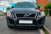 Volvo XC60 2009-2017 гг. Кенгурятник WT003 Черный Нержавейка фото 3