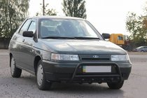 ВАЗ 2110-21115 1995-2015 гг. Кенгурятник WT003 Черный 60мм (Нержавеющая сталь) фото 2