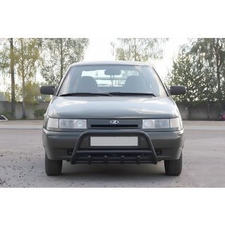 Кенгурятник WT003 Черный 60мм (Нержавеющая сталь) ВАЗ 2110-21115 1995-2015 гг. фото 3