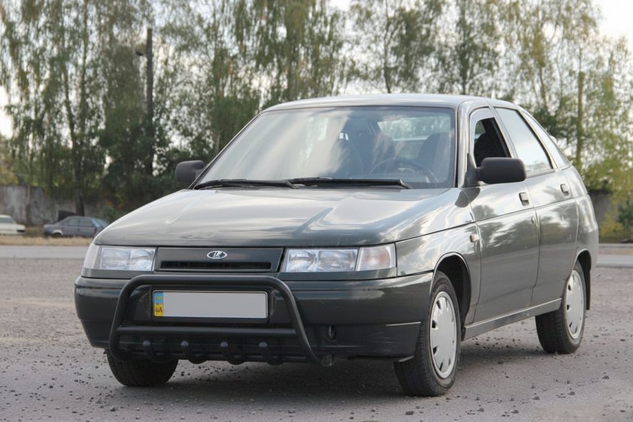 ВАЗ 2110-21115 1995-2015 гг. Кенгурятник WT003 Черный 60мм (Нержавеющая сталь) Image