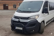 Fiat Ducato 2006-2025 гг. Передняя дуга WT003 Черная (нерж. сталь) фото 5