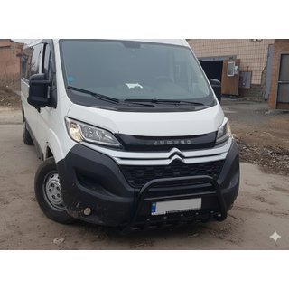 Передняя дуга WT003 Черная (нерж. сталь) Citroen Jumper 2007-2025 гг. фото 1