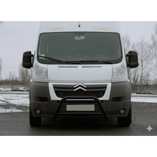 Передняя дуга WT003 Черная (нерж. сталь) Peugeot Boxer 2006-2025 гг. фото 4