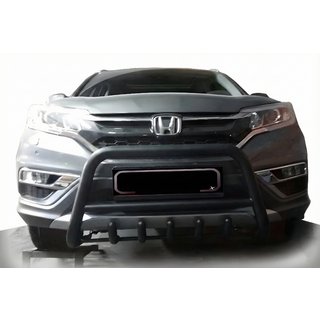Передняя защита WT003 Черная (2016-2019, Нержавеющая сталь) Honda CRV 2017-2022 гг. фото 1