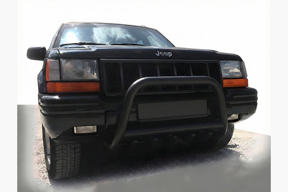 Jeep Grand Cherokee WJ 1999-2004 гг. Кенгурятник WT003 Черный Image