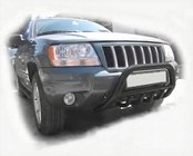 Jeep Grand Cherokee WK 2004-2010 гг. Кенгурятник WT003 Черный фото 1