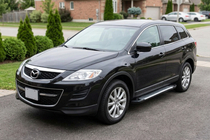 Mazda CX-9 2007-2016 гг. Боковые Подножки Line (2 шт., Алюминий) фото 1