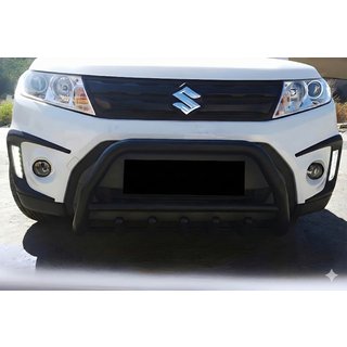 Кенгурятник WT003 Черный Нержавейка Suzuki Vitara 2015- гг. фото 1