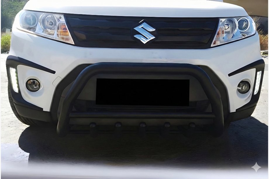 Suzuki Vitara 2015- гг. Кенгурятник WT003 Черный Нержавейка Image