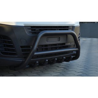 Кенгурятник WT003 Черный Нержавейка Citroen Jumpy/Dispatch 2017- гг. фото 1