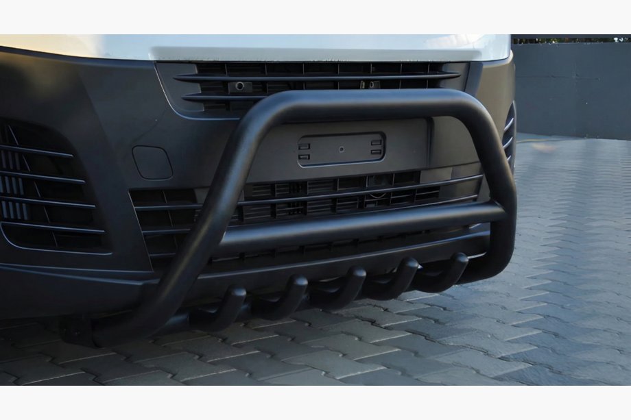 Citroen Jumpy/Dispatch 2017- гг. Кенгурятник WT003 Черный Нержавейка Image