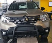 Renault Duster 2018-2024 гг. Кенгурятник без надписи WT003 Черный (нерж.) фото 7