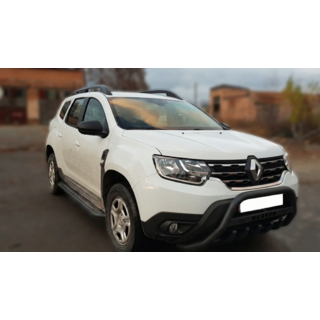 Кенгурятник с надписью WT004 Черный (нержавейка) Renault Duster 2018-2024 гг. фото 4