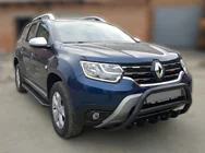 Dacia Duster 2018-2024 гг. Кенгурятник без надписи WT003 Черный (нерж.) фото 1