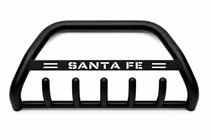 Hyundai Santa Fe 1 2000-2006 гг. Кенгурятник WT004 Черный (Нержавейка) фото 2