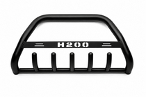 Hyundai H200, H1, Starex 1998-2007 гг. Кенгурятник WT004 Черный (Нержавейка) фото 1