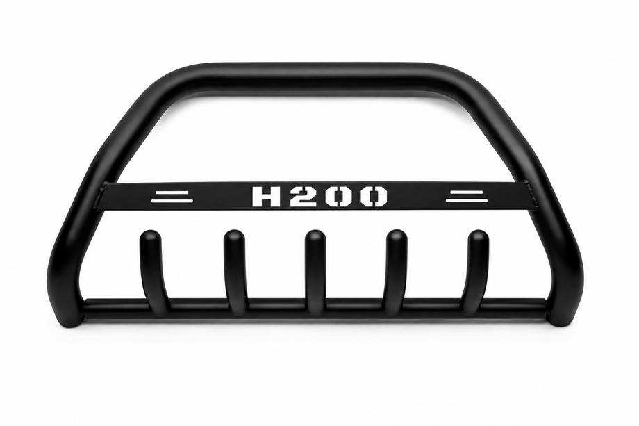 Hyundai H200, H1, Starex 1998-2007 гг. Кенгурятник WT004 Черный (Нержавейка) Image